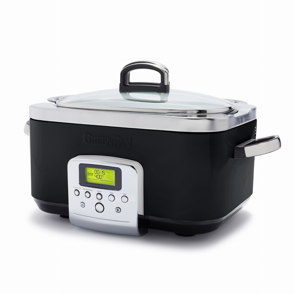 Greenpan Elite slowcooker zwart 6 ltr