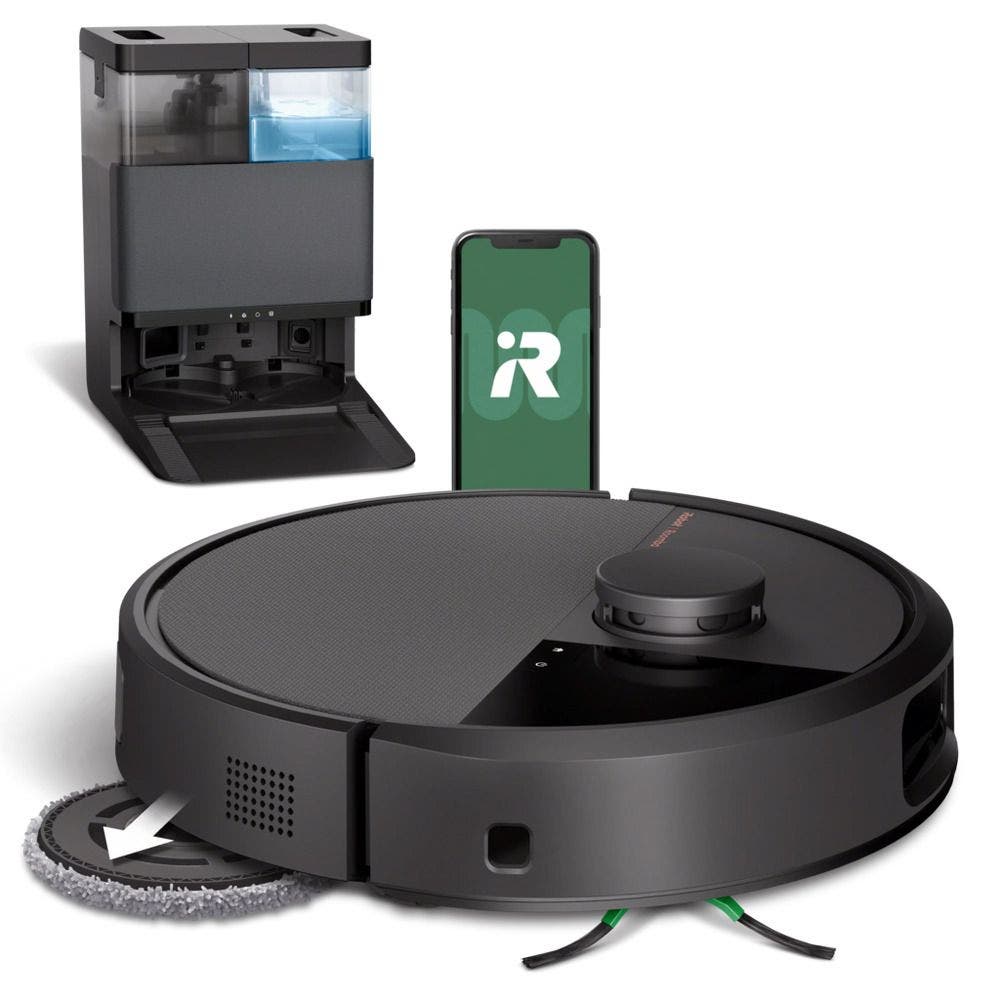 iRobot Roomba Plus 505 Combo Robot + AutoWash Dock  Zwart