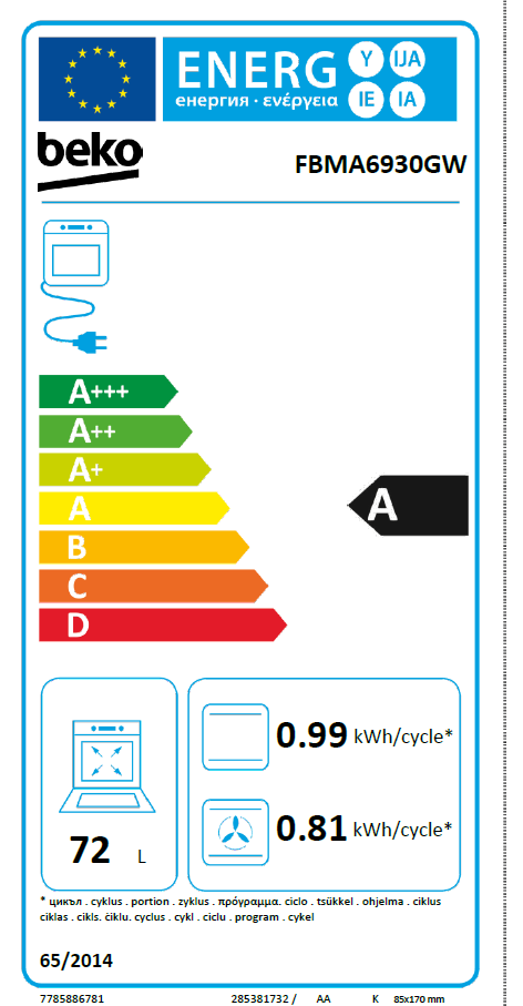 Beko FBMA6930GW AeroPerfect