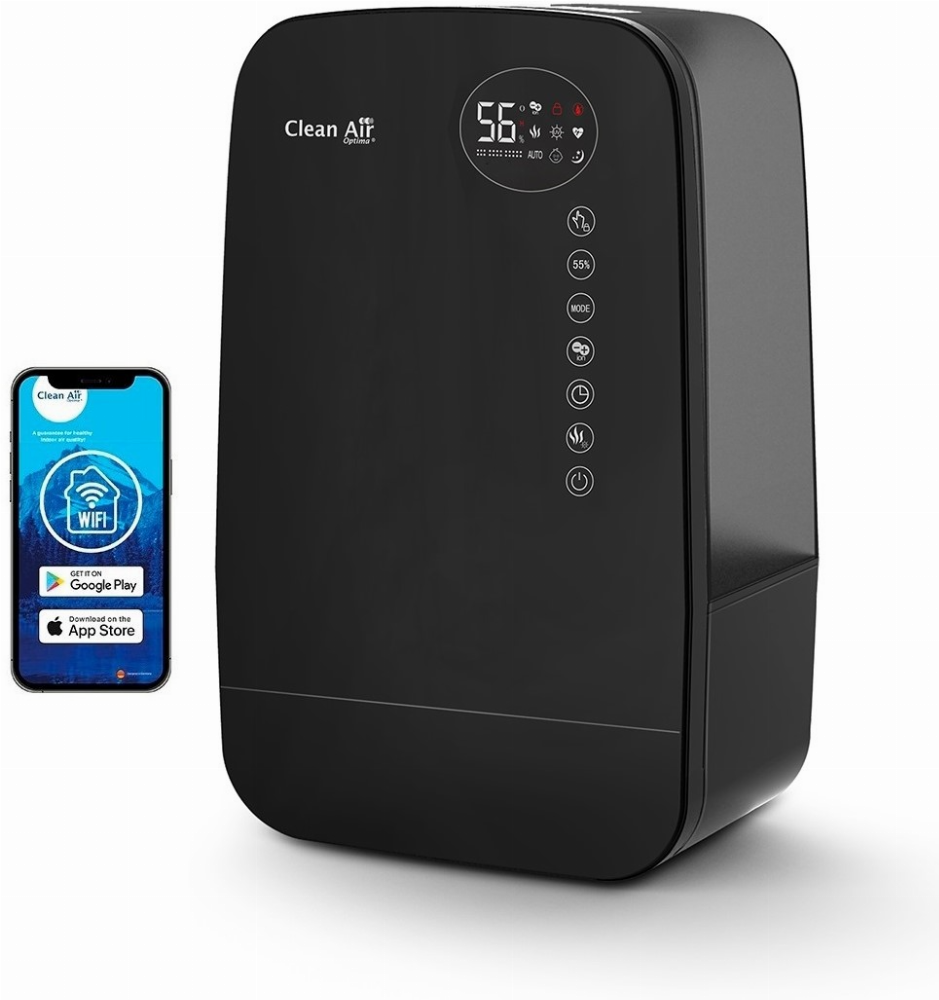 Clean Air Optima CA-607B luchtbevochtiger zwart