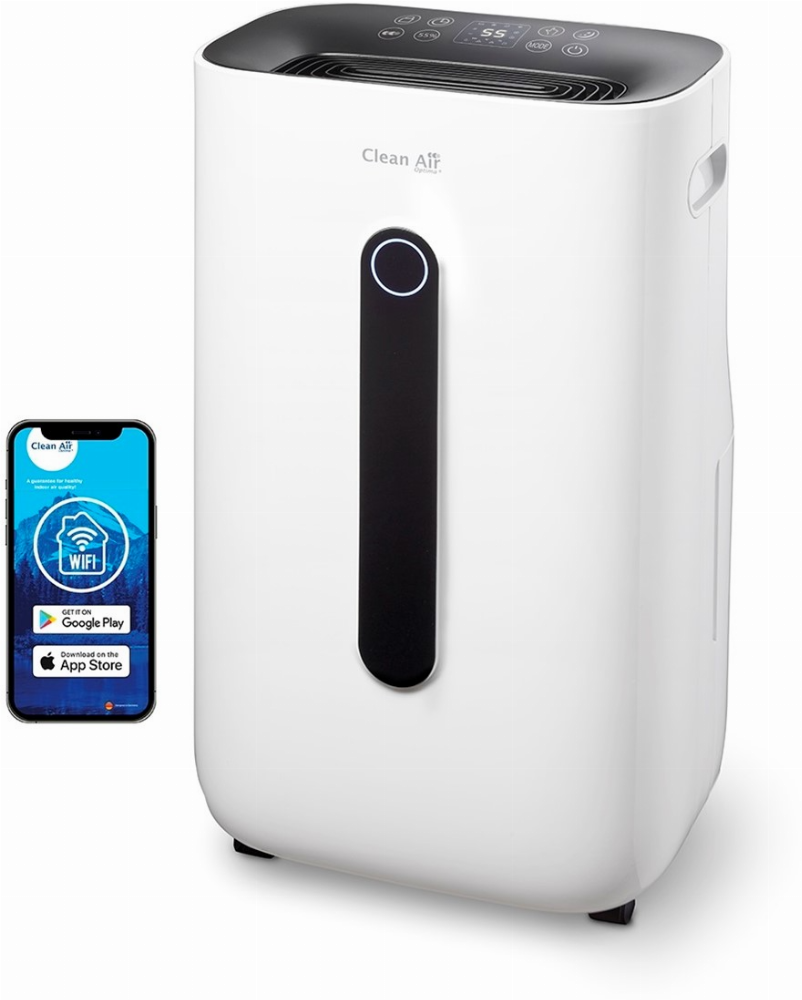 Clean Air Optima CA-708 Smart ontvochtiger wit/zwart